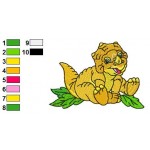 Land Before Time Cera 03 Embroidery Design